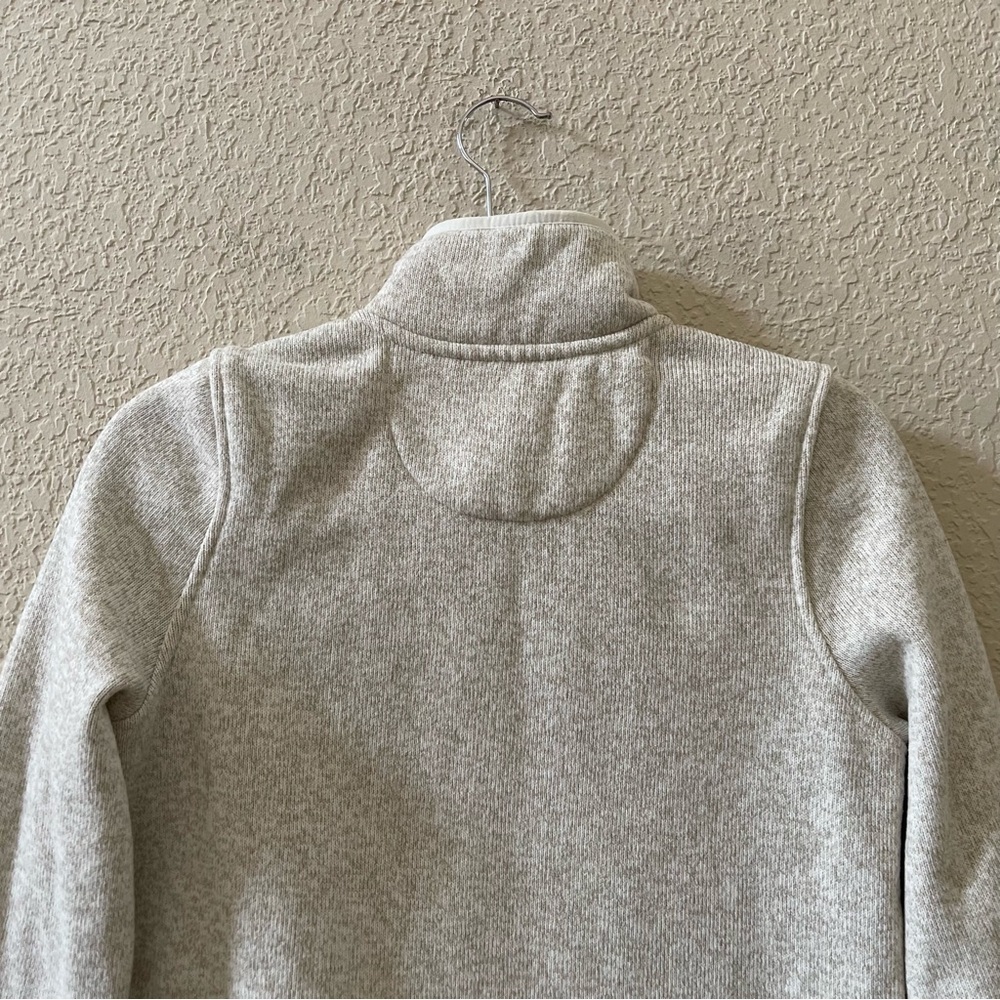 L. L. Bean Sweater Fleece Pullover Top Snap Button Casual Cozy Outdoor Cream XSP - Picture 6 of 13